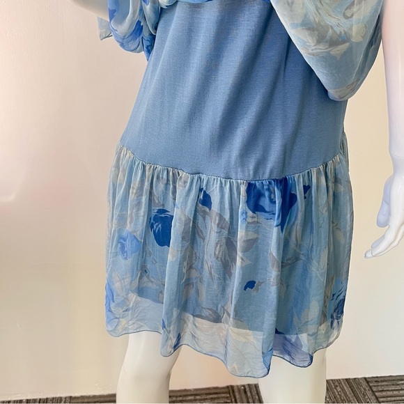 Italian Made Silk Ruffle - Tiered Summer Dress Size S-M - Picture 3 of 8